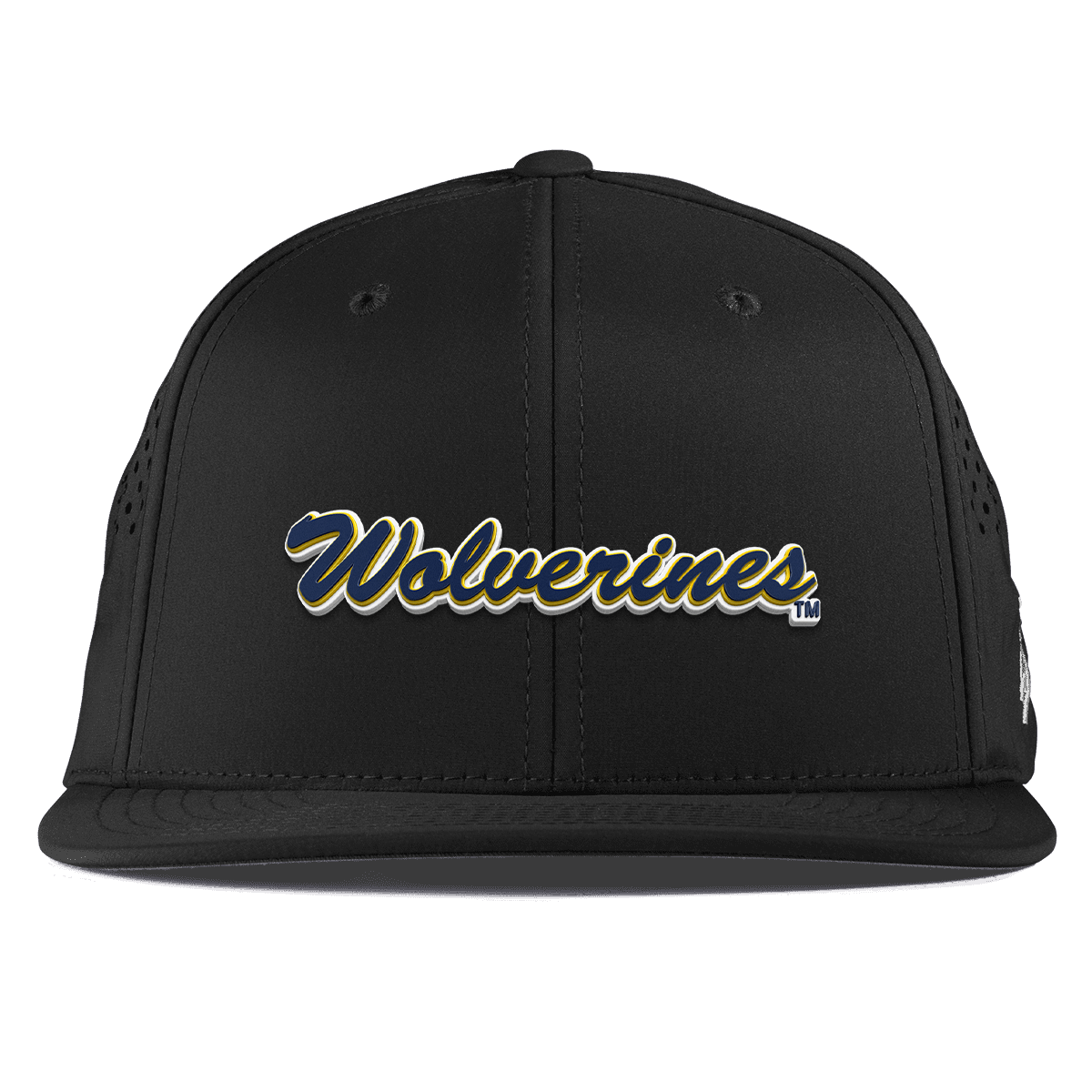 University of Michigan "Wolverines Script" Flat Performance Black