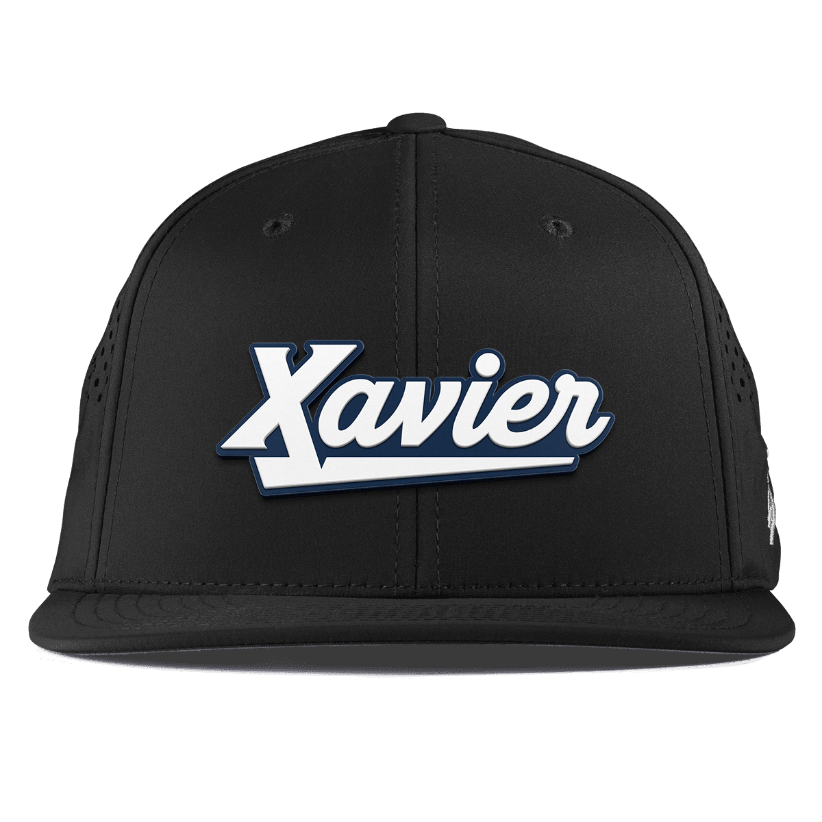 Xavier University "Xavier Script" Flat Performance Black