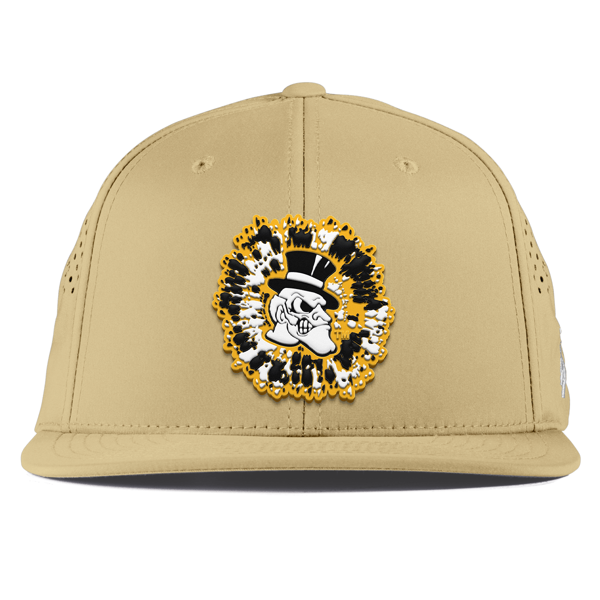 Wake Forest University "Deacons Tie Dye" Flat Performance Desert