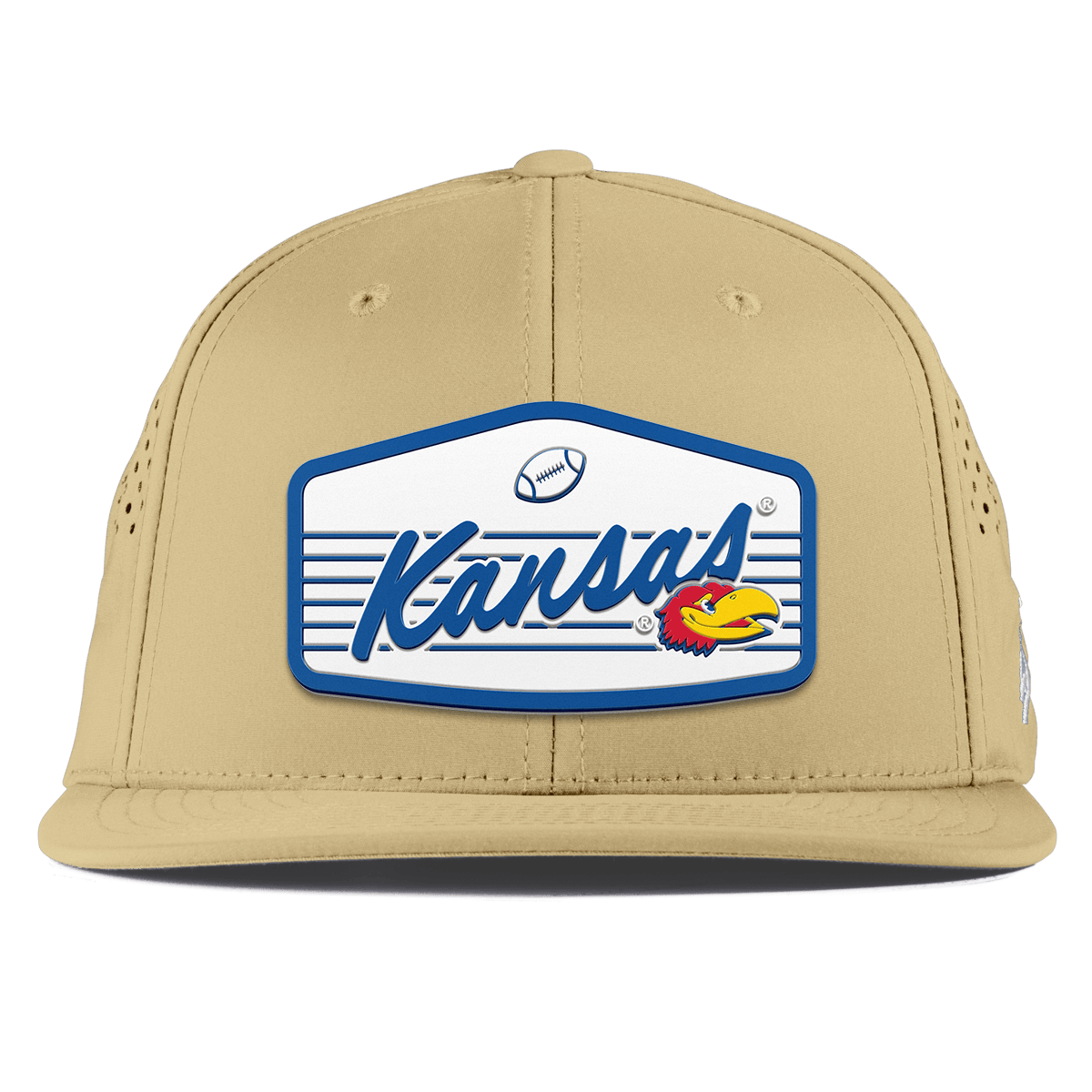 University of Kansas "Jayhawks Football" Flat Performance Desert