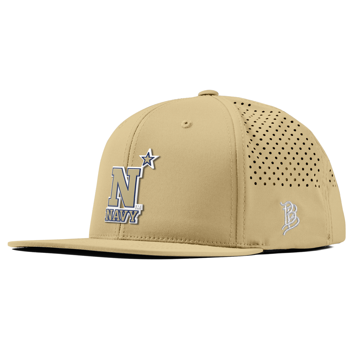 United States Naval Academy "Naval Academy Team Logo Gold" Flat Performance Desert