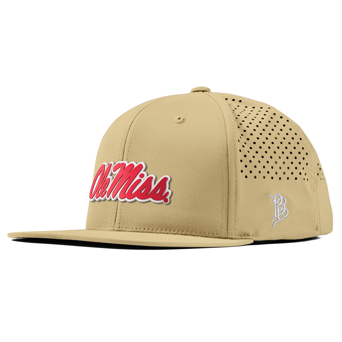 University of Mississippi "Ole Miss Crimson Script" Flat Performance Desert
