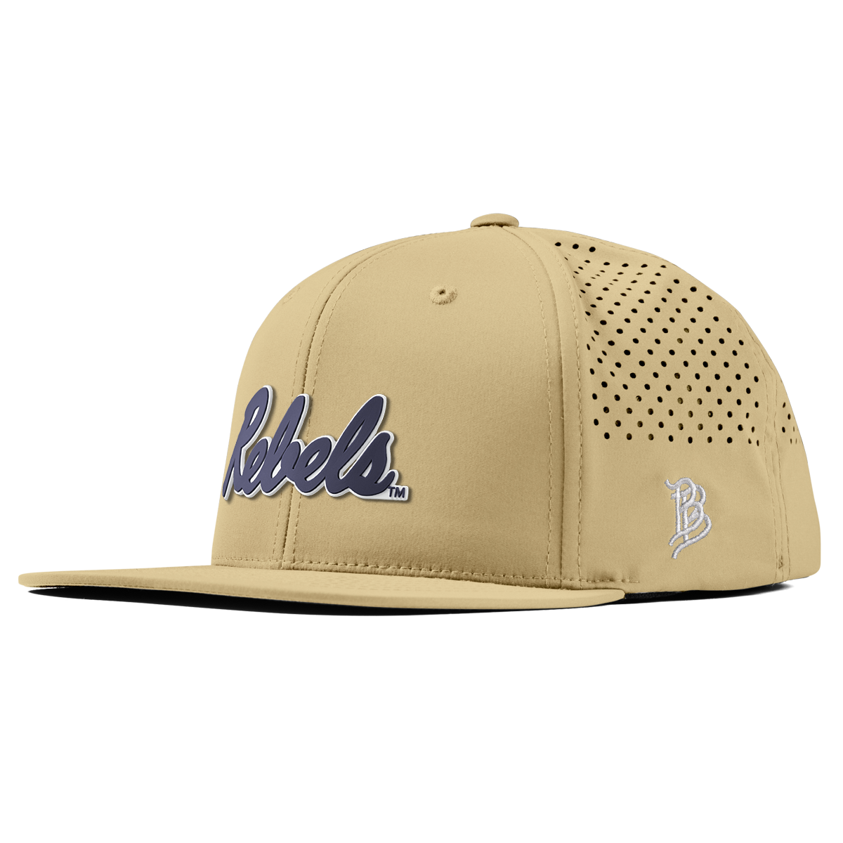 University of Mississippi "Ole Miss Navy Rebels" Flat Performance Desert