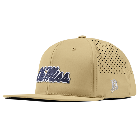 University of Mississippi "Ole Miss Navy Script" Flat Performance Desert