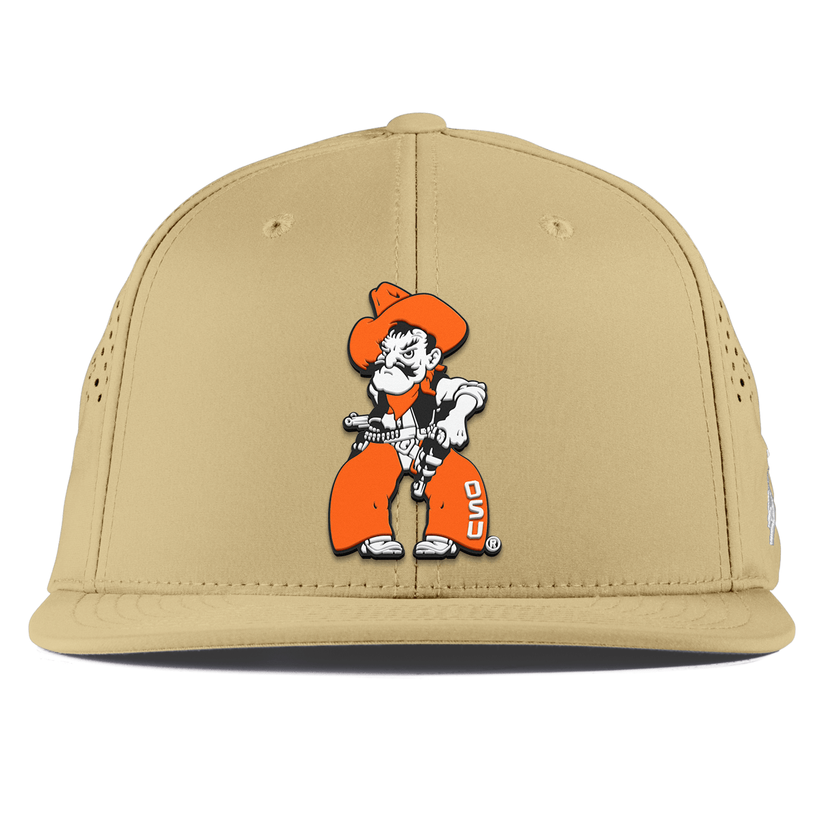 Oklahoma State University "Pistol Pete Quickdraw" Flat Performance Desert