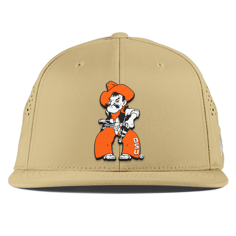 Oklahoma State University "Pistol Pete Quickdraw" Flat Performance Desert