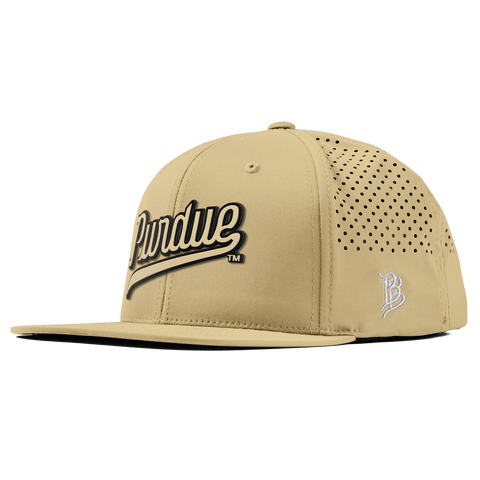 Purdue University "Purdue Script Gold" Flat Performance Desert