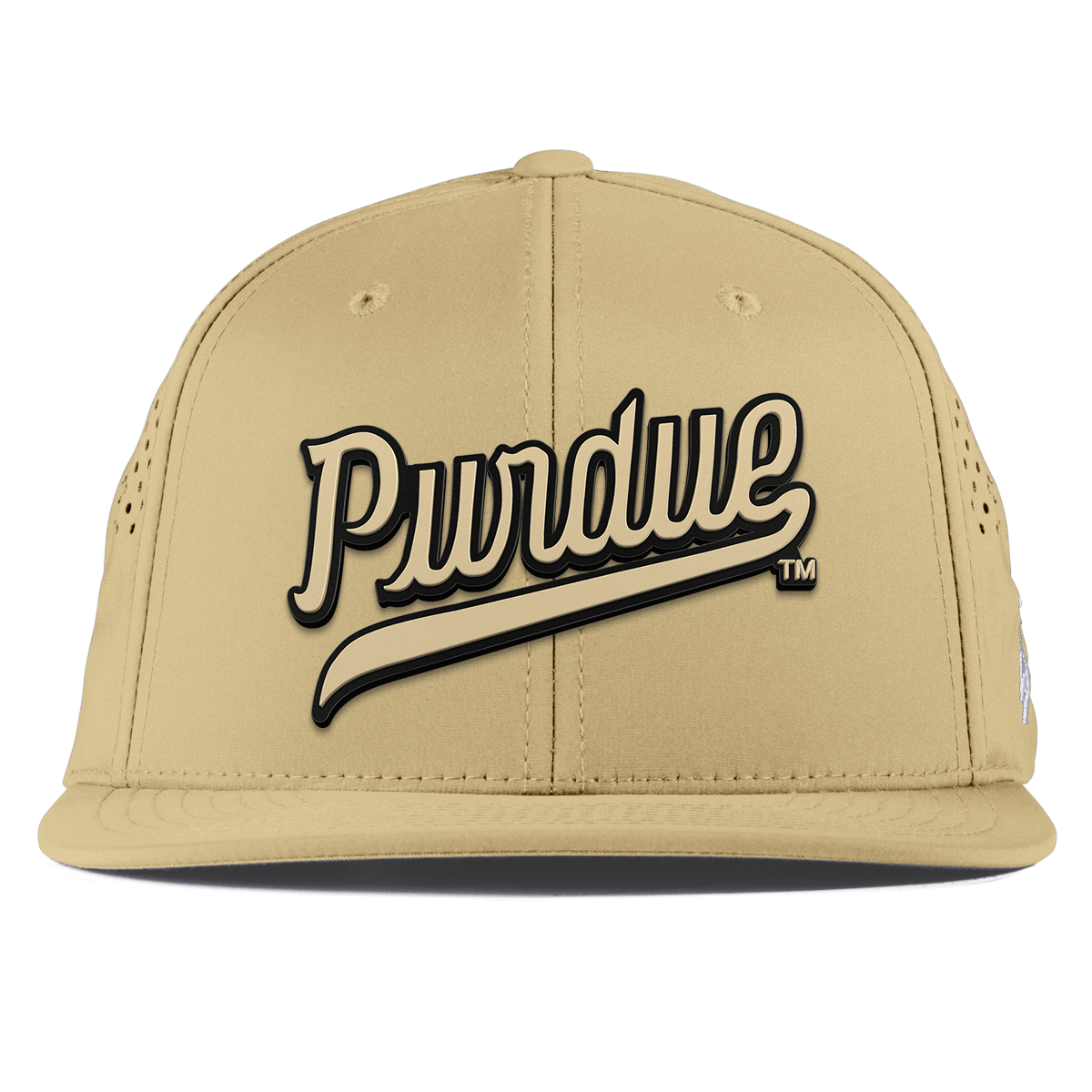 Purdue University "Purdue Script Gold" Flat Performance Desert