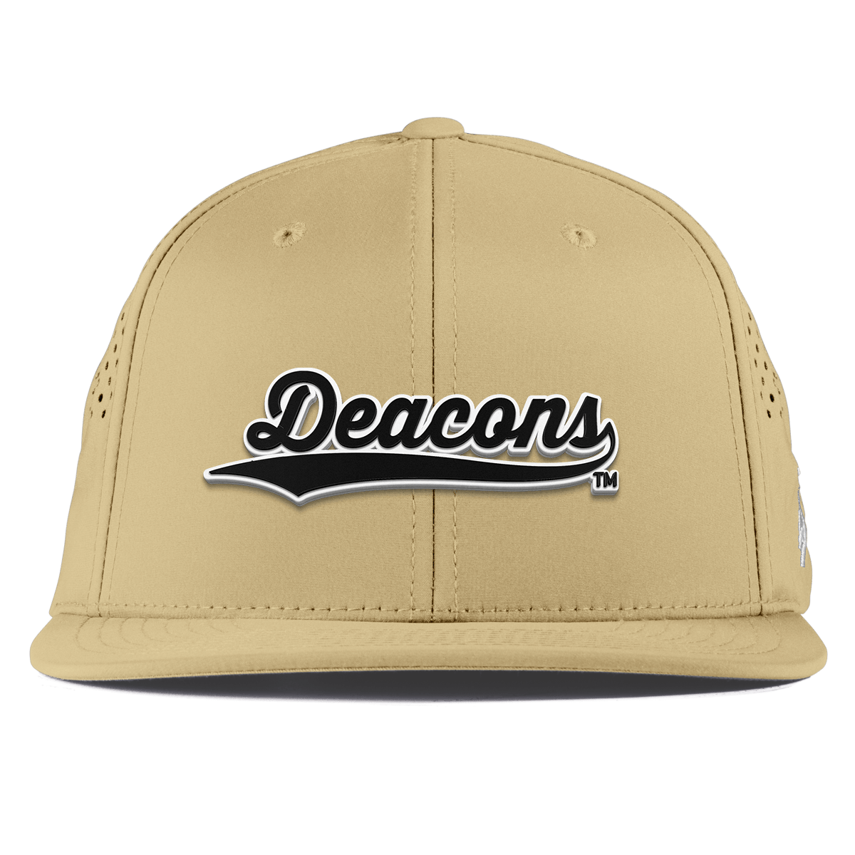 Wake Forest University "Vintage Deacons Script" Flat Performance Desert