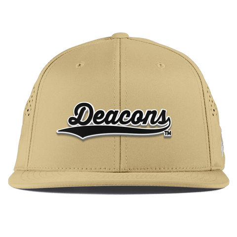 Wake Forest University "Vintage Deacons Script" Flat Performance Desert