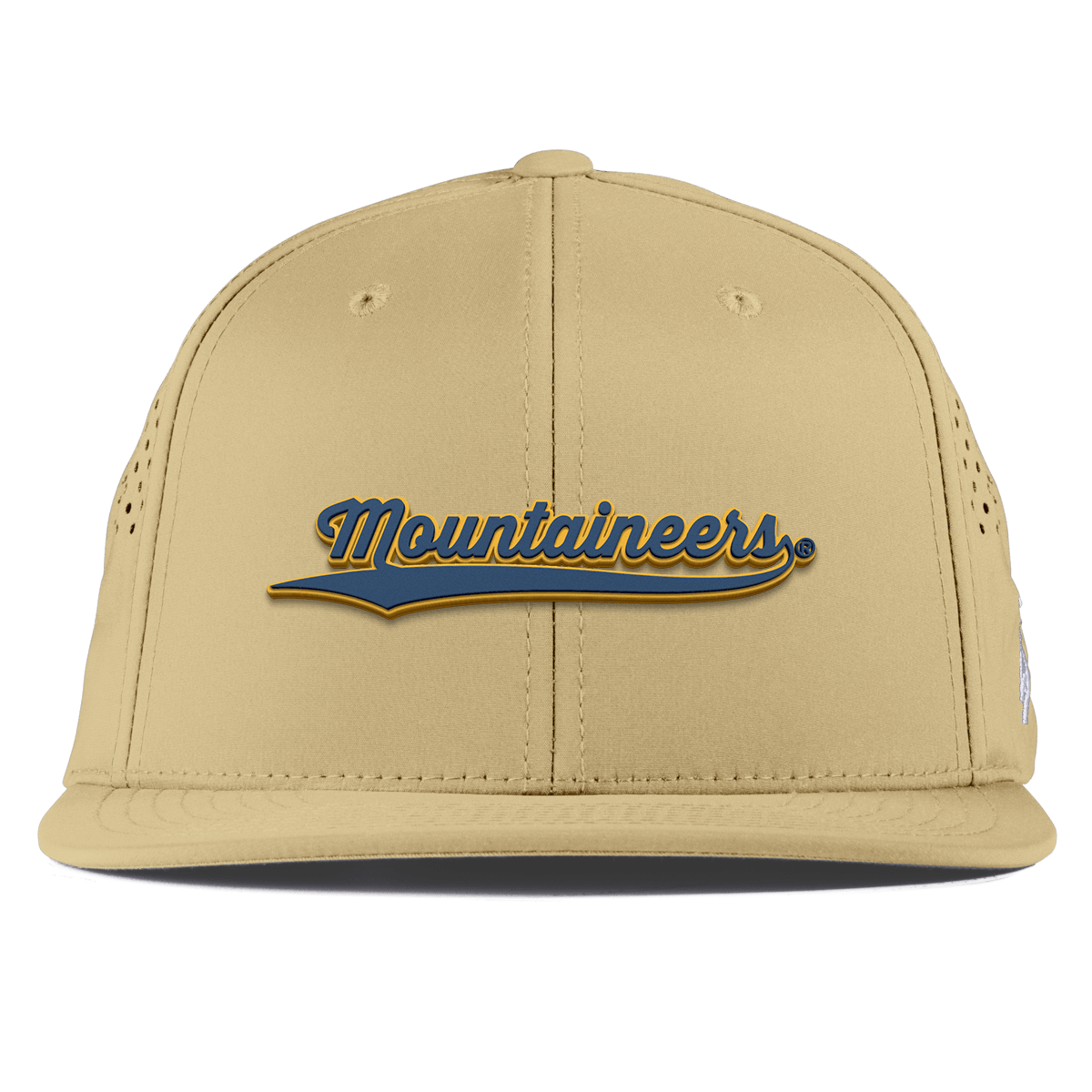 West Virginia University "West Virginia Mountaineers Script" Flat Performance Desert
