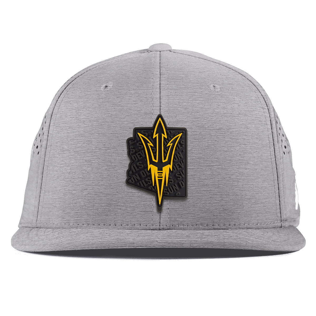 Arizona State University "ASU Blackout Pitchfork" Flat Performance Heather Gray
