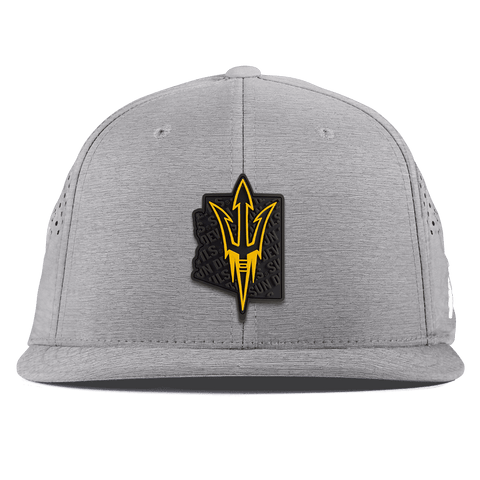Arizona State University "ASU Blackout Pitchfork" Flat Performance Heather Gray