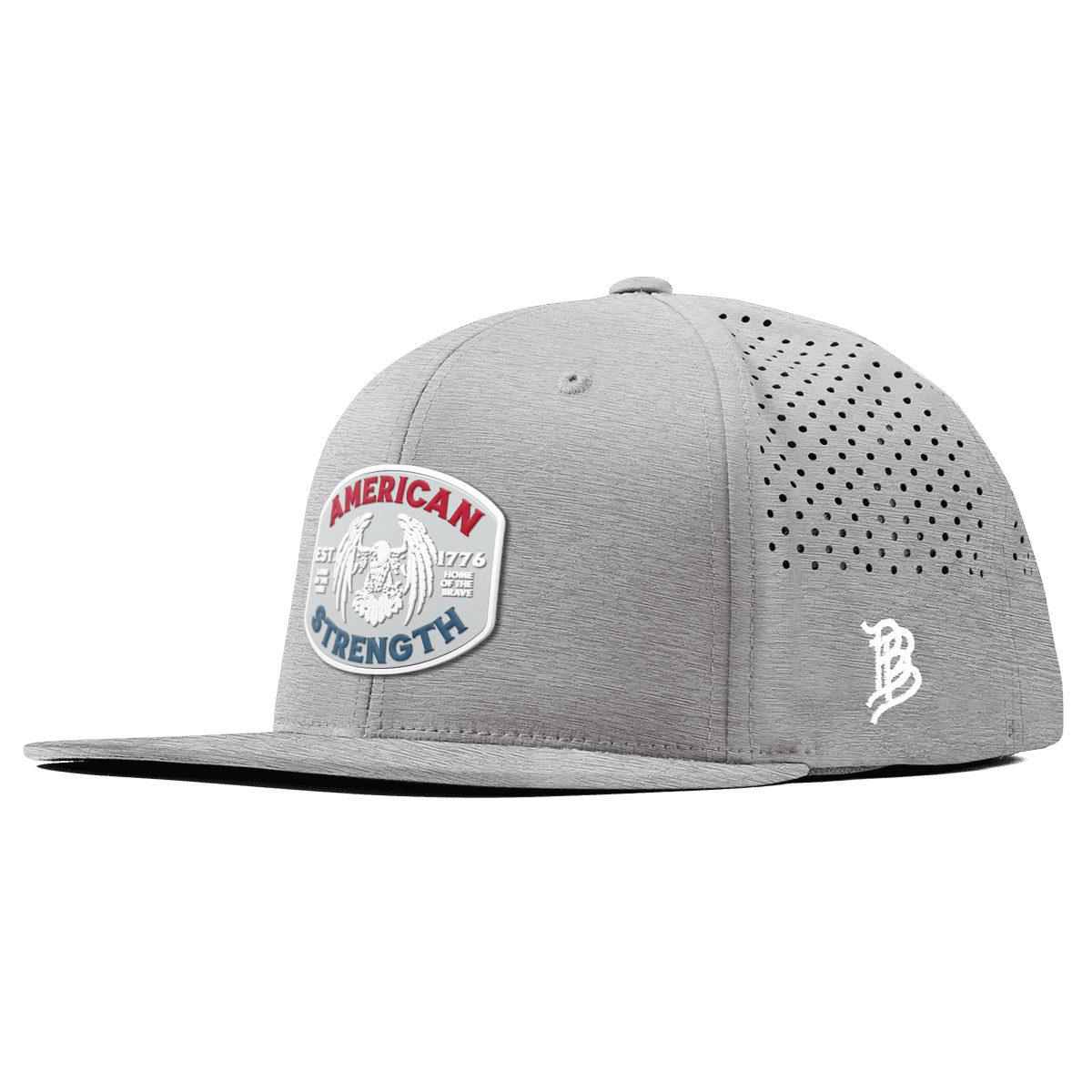 American Strength USA Flat Performance Heather Gray