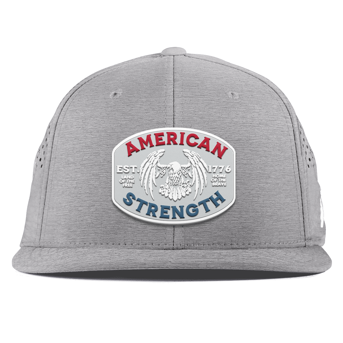 American Strength USA Flat Performance Heather Gray