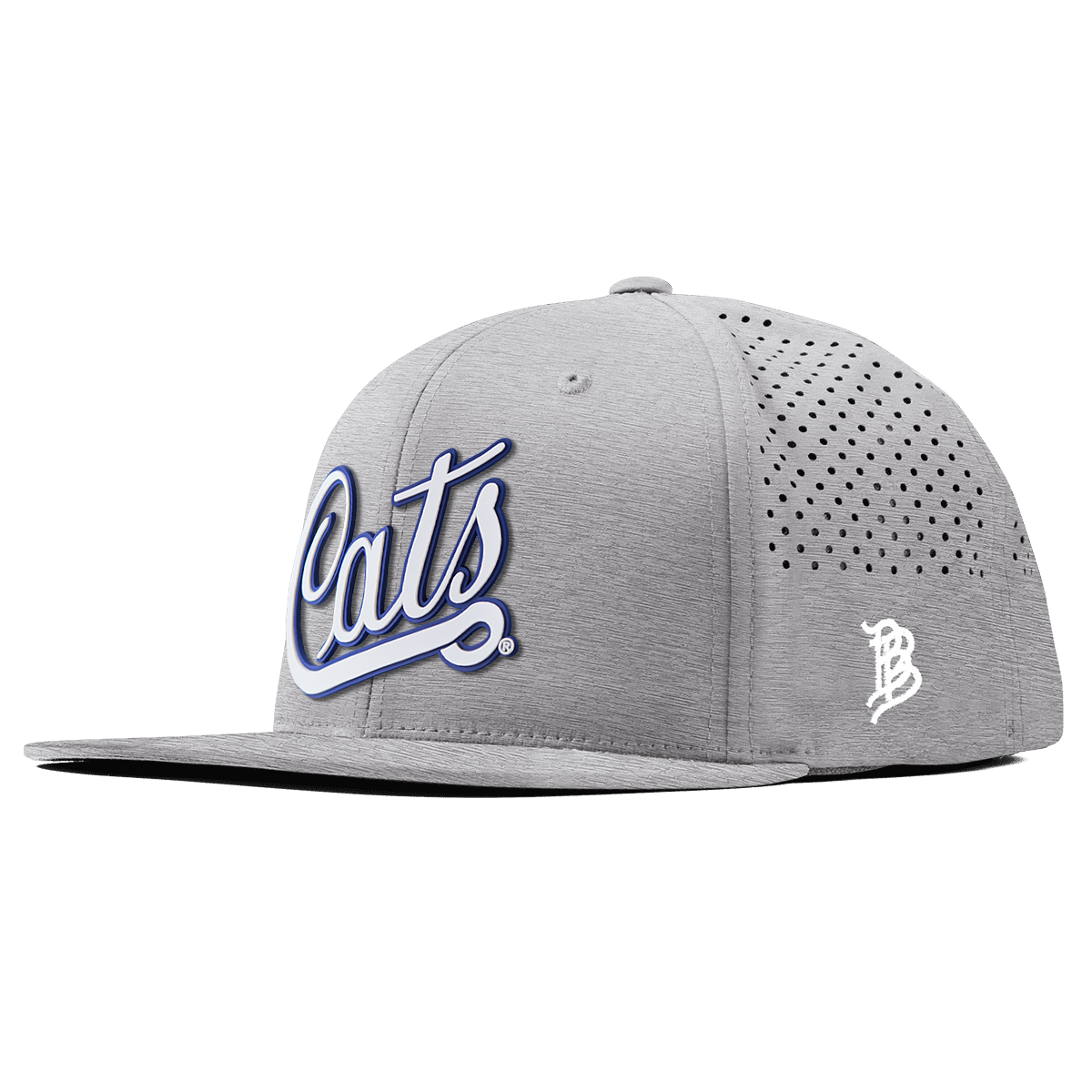 University of Arizona "Arizona Cats Script" Flat Performance Heather Gray