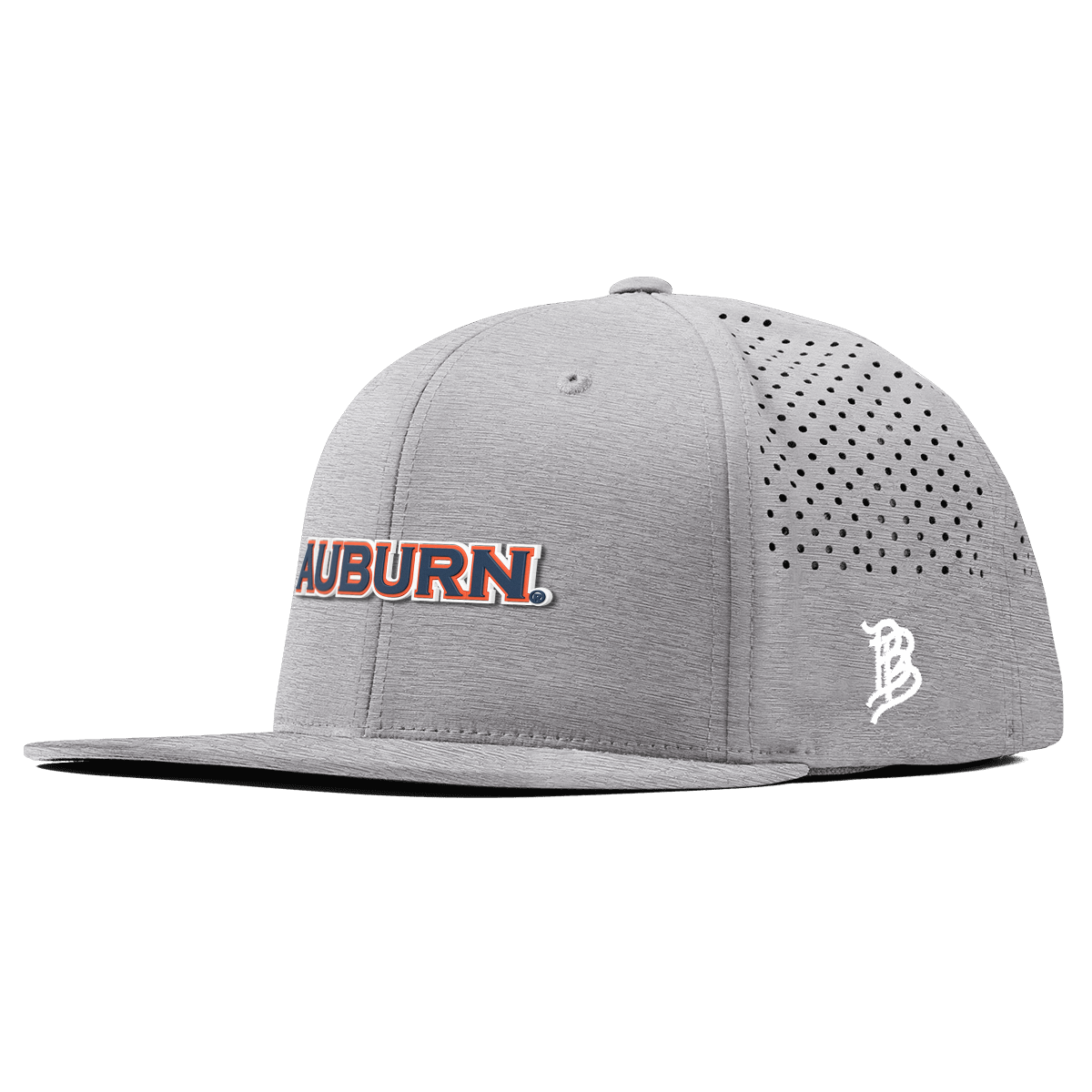 Auburn University "Auburn Block" Flat Performance Heather Gray