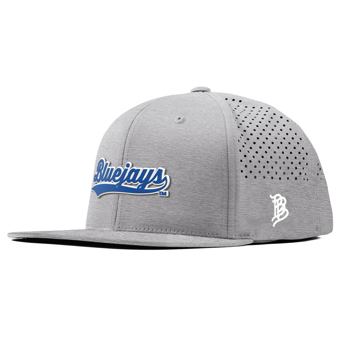 Creighton University "Bluejays Script" Flat Performance Heather Gray