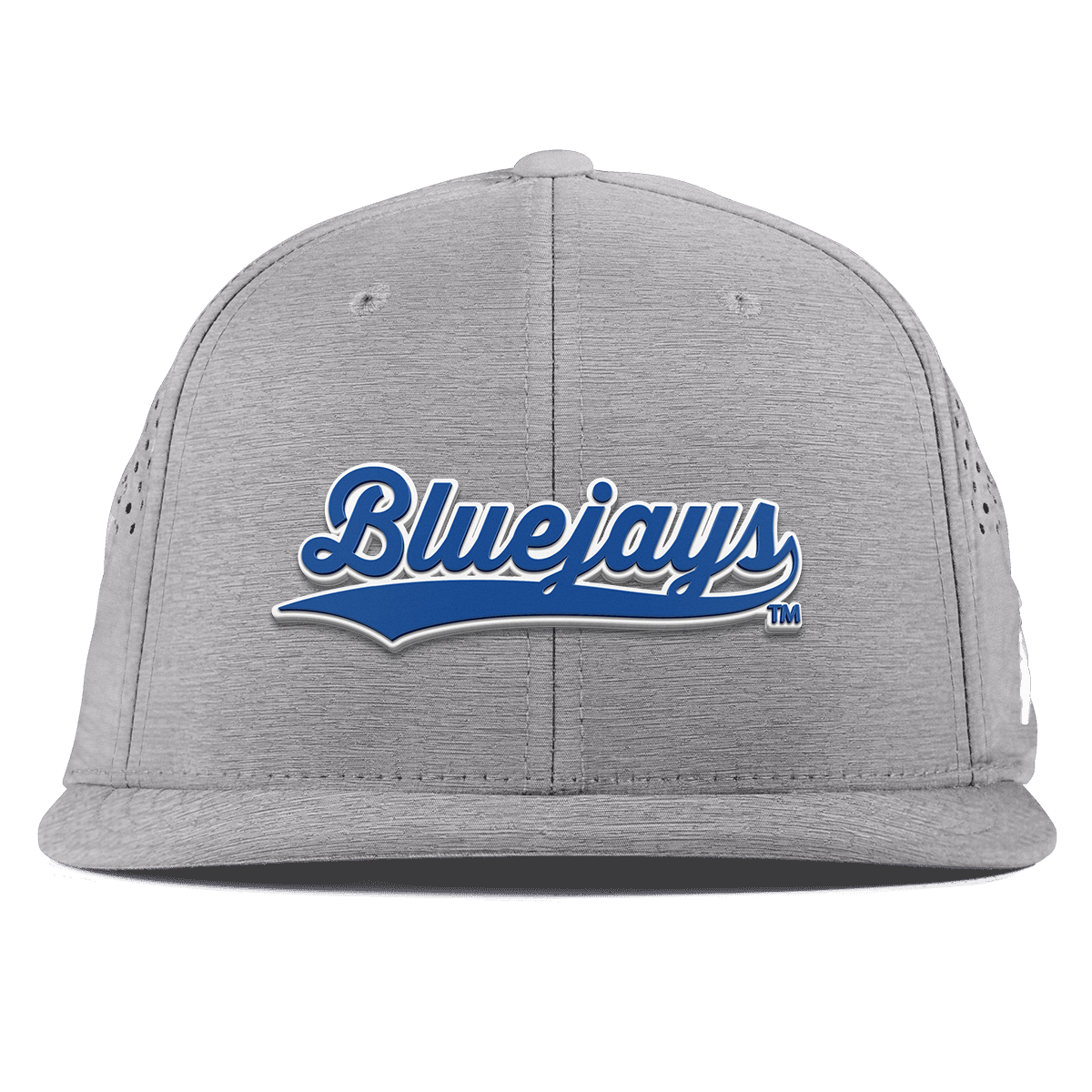 Creighton University "Bluejays Script" Flat Performance Heather Gray
