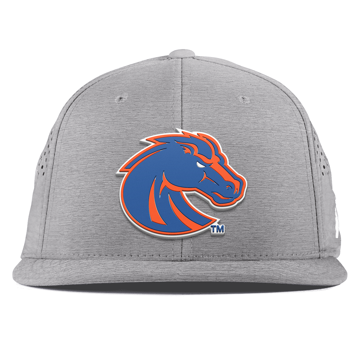 Boise State University "Boise State Broncos Orange" Flat Performance Heather Gray