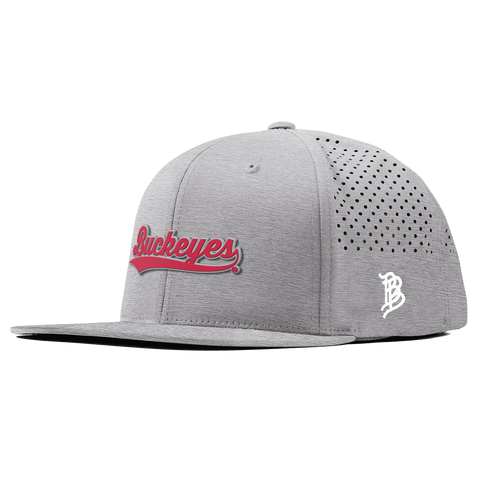 Ohio State University "Buckeyes Script" Flat Performance Heather Gray