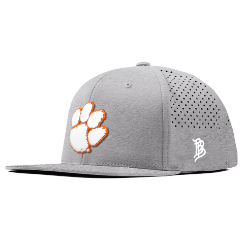 Clemson University "Clemson Tigers Paw" Flat Performance Heather Gray