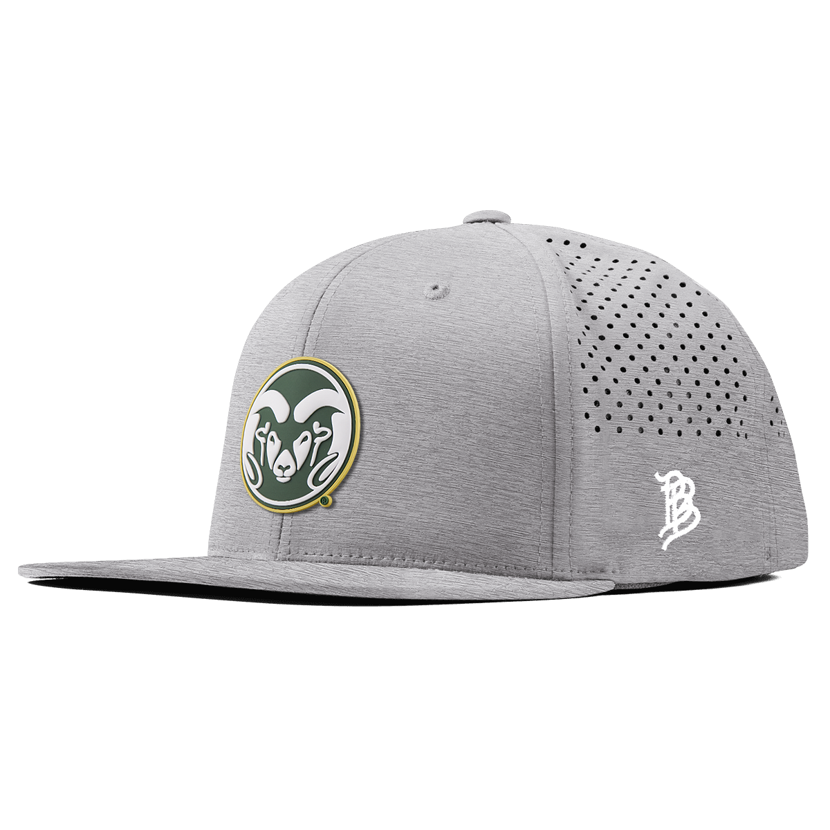 Colorado State University "Colorado State Team Logo" Flat Performance Heather Gray 
