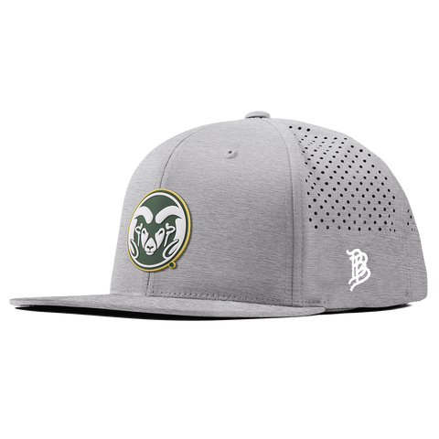 Colorado State University "Colorado State Team Logo" Flat Performance Heather Gray 