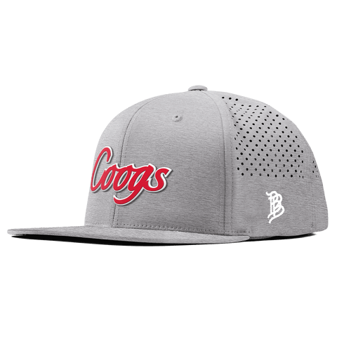 University of Houston "Coogs Script" Flat Performance Heather Gray