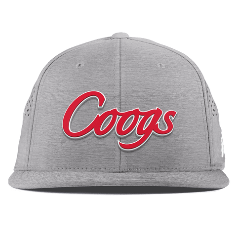 University of Houston "Coogs Script" Flat Performance Heather Gray