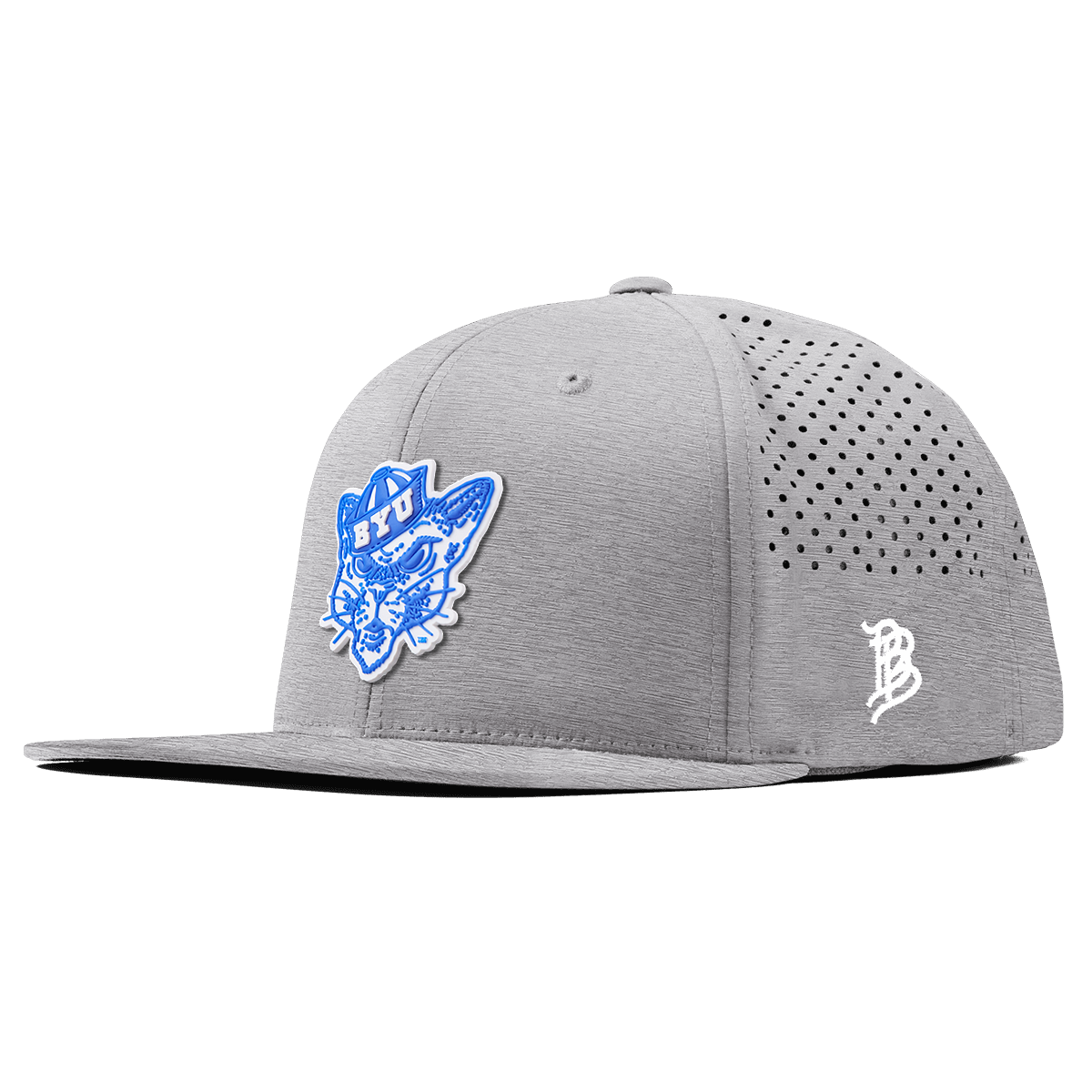BYU "Cosmo The Cougar" Flat Performance Heather Gray