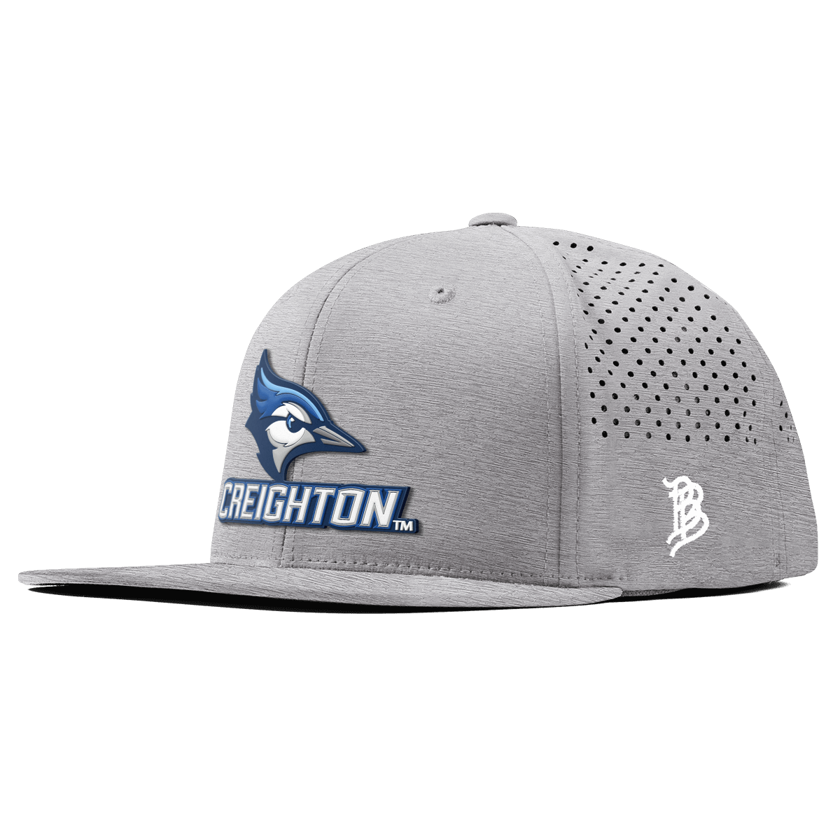 Creighton University "Creighton Team Logo" Flat Performance Heather Gray