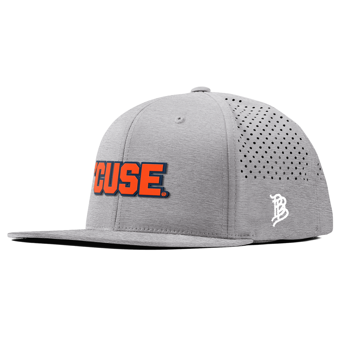 Syracuse University "Cuse Block" Flat Performance Heather Gray