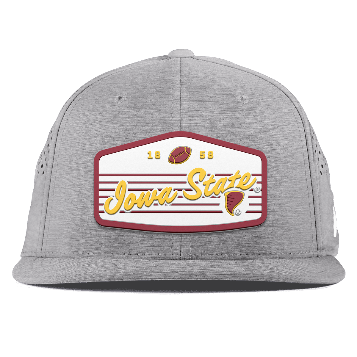 Iowa State University "Cyclones Football" Flat Performance Heather Gray