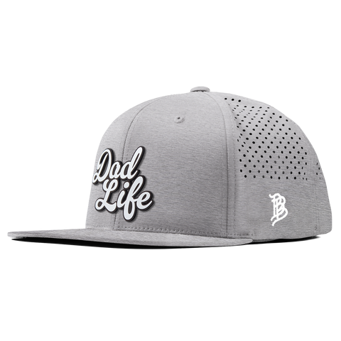 Dad Life Script Flat Performance Heather Gray