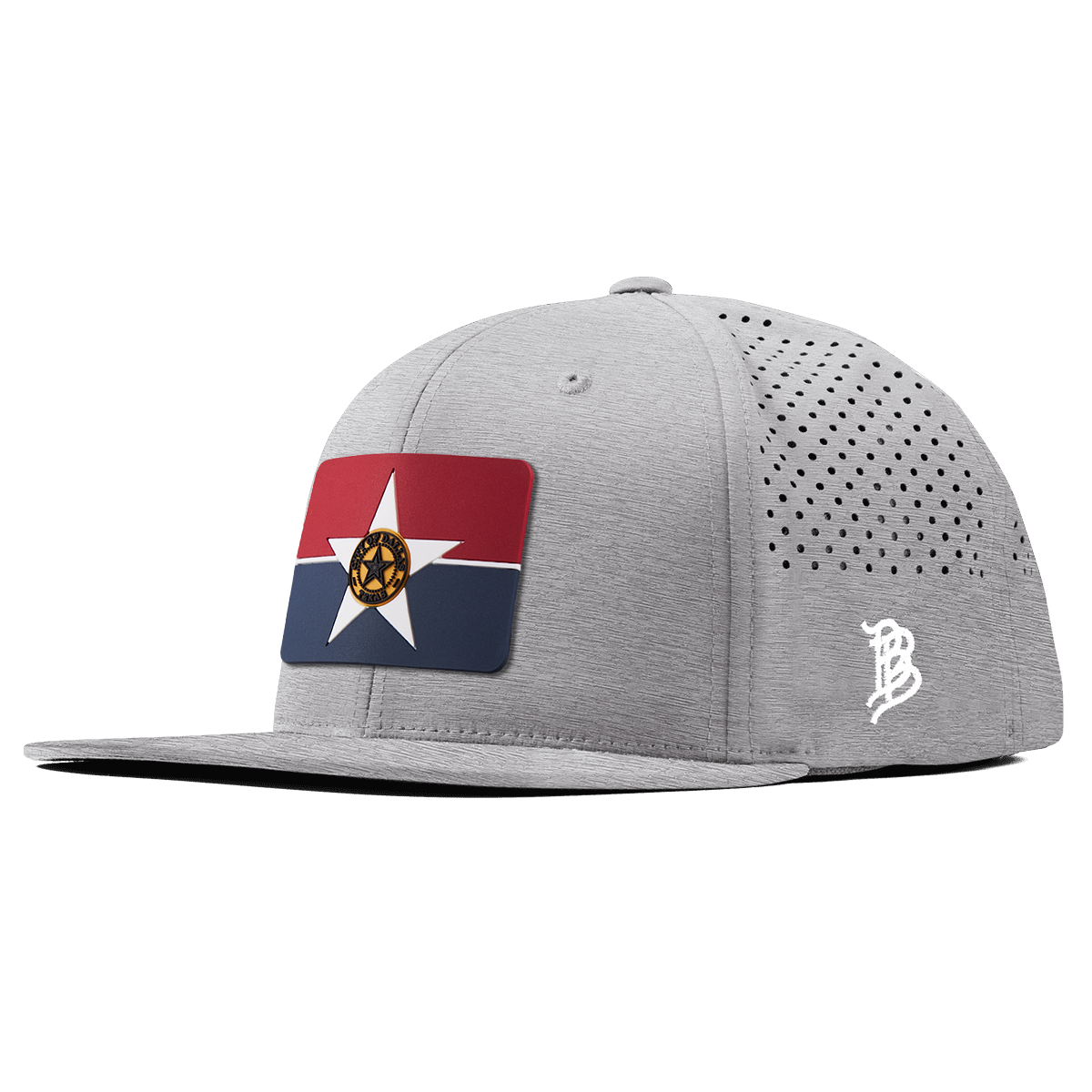 Dallas Flag Flat Performance Heather Gray