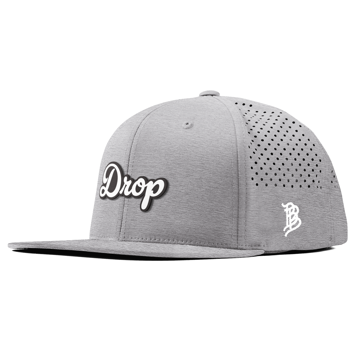 Drop Script Flat Performance Heather Gray