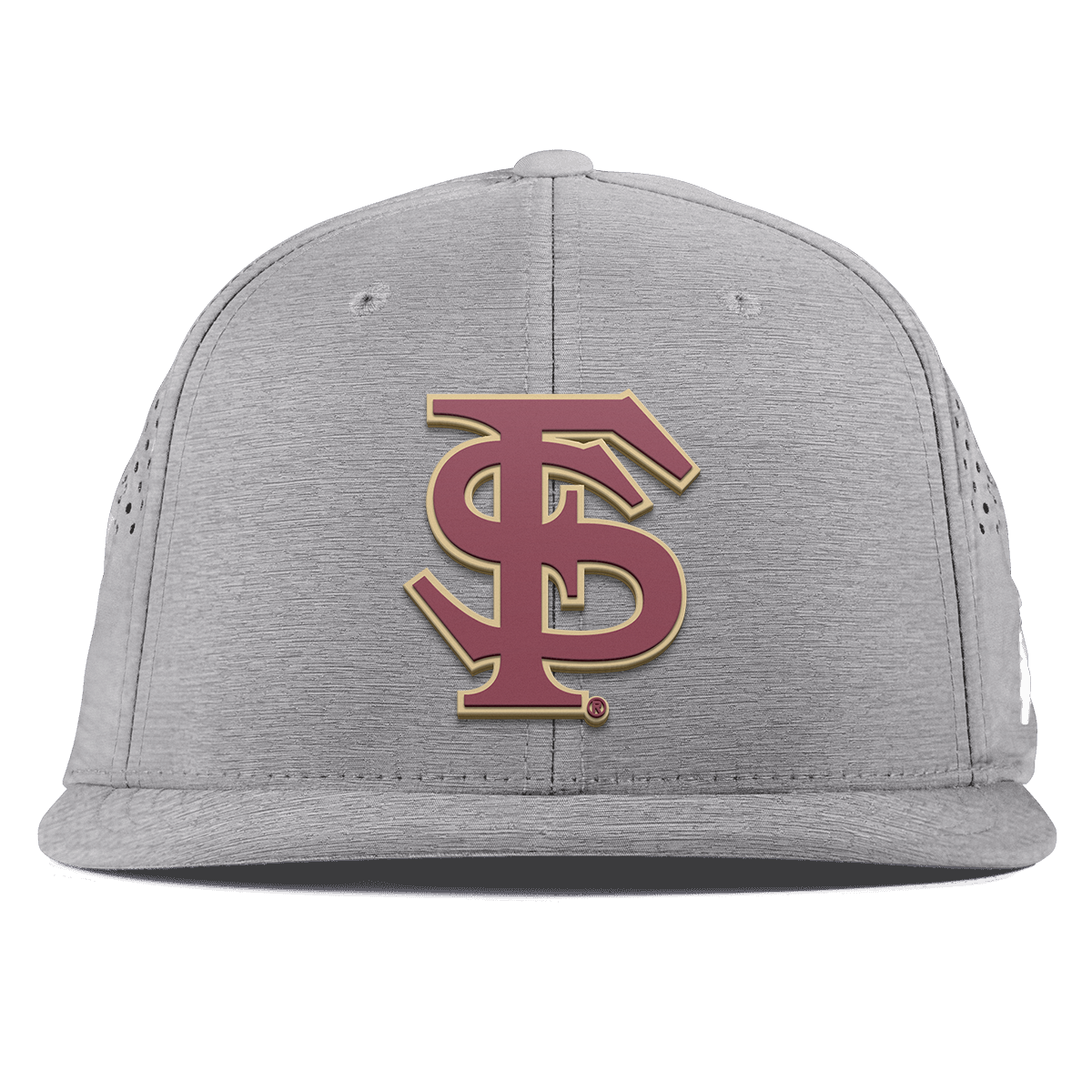 Florida State University "FSU Block" Flat Performance Heather Gray