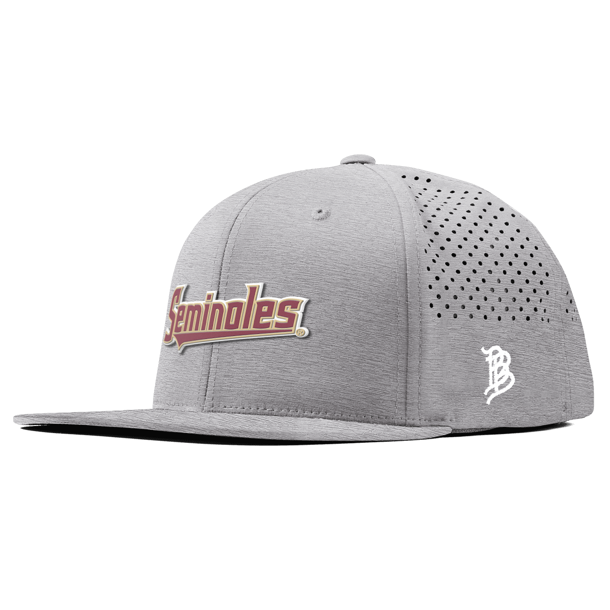 Florida State University "FSU Seminoles Block" Flat Performance Heather Gray