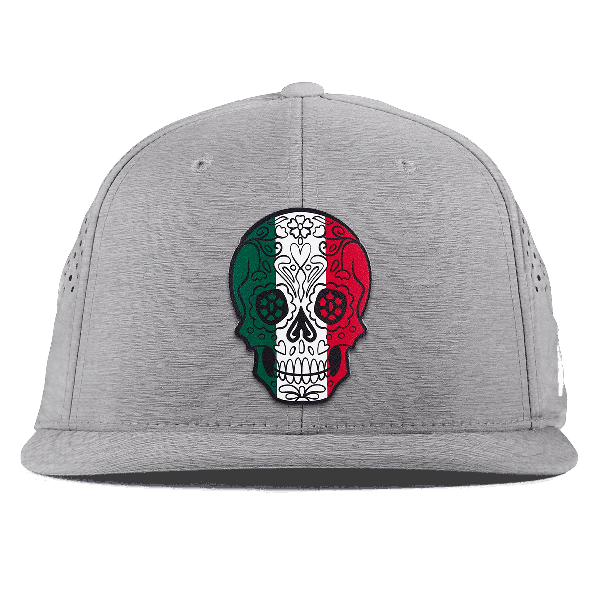 Fiesta Sugar Skull Flat Performance Heather Gray