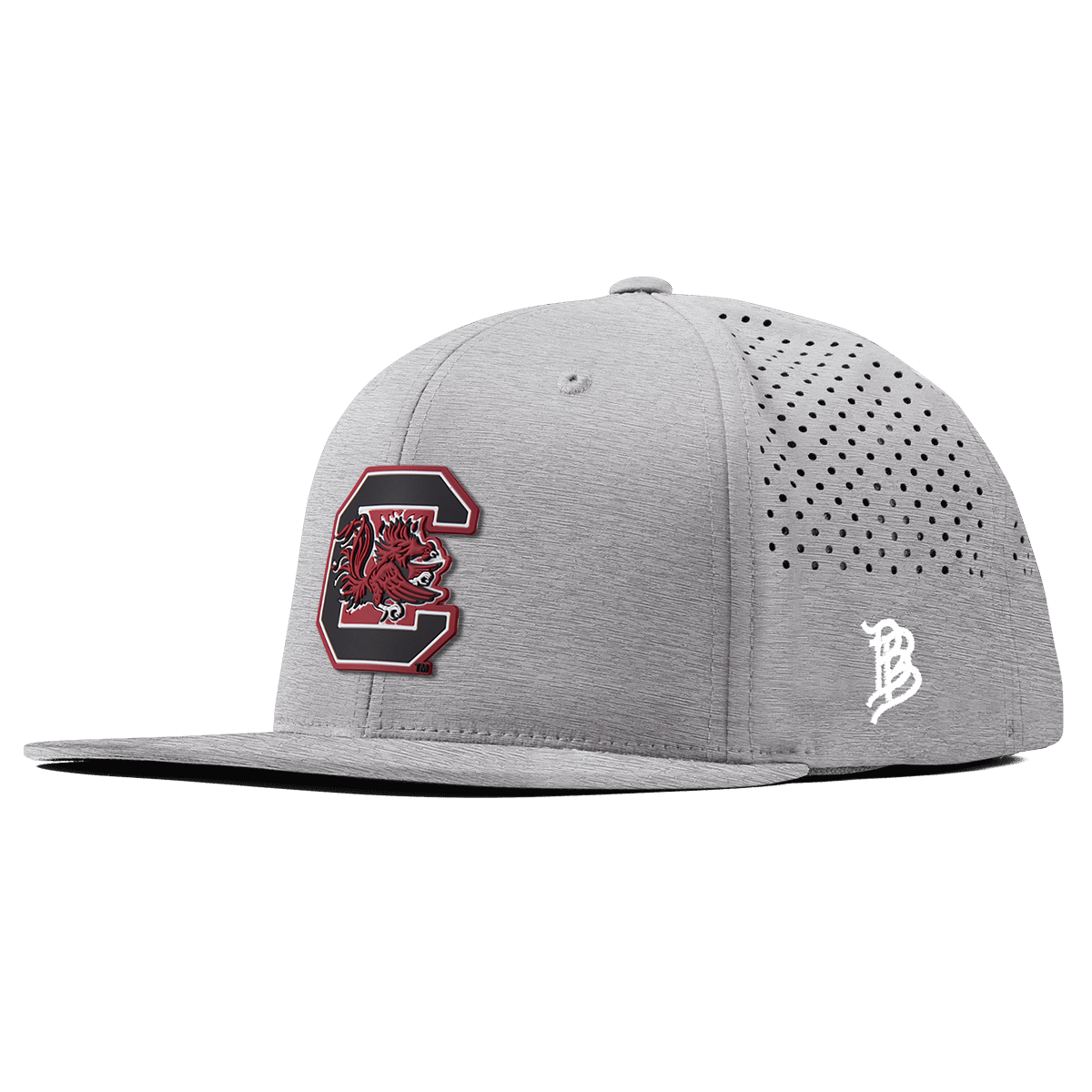 University of South Carolina "Gamecocks Garnet" Flat Performance Heather Gray