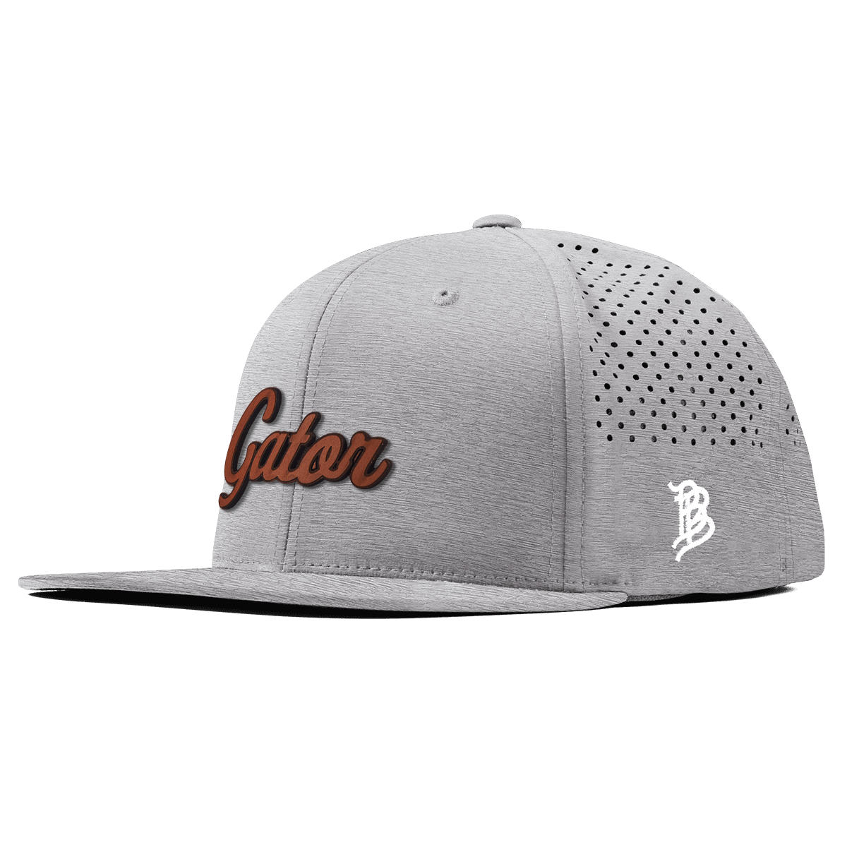 Gator Script Tan Flat Performance Heather Gray