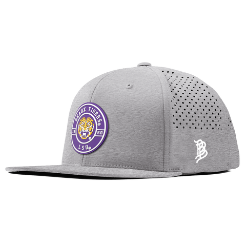 Louisiana State University "Geaux LSU Tigers" Flat Performance Heather Gray