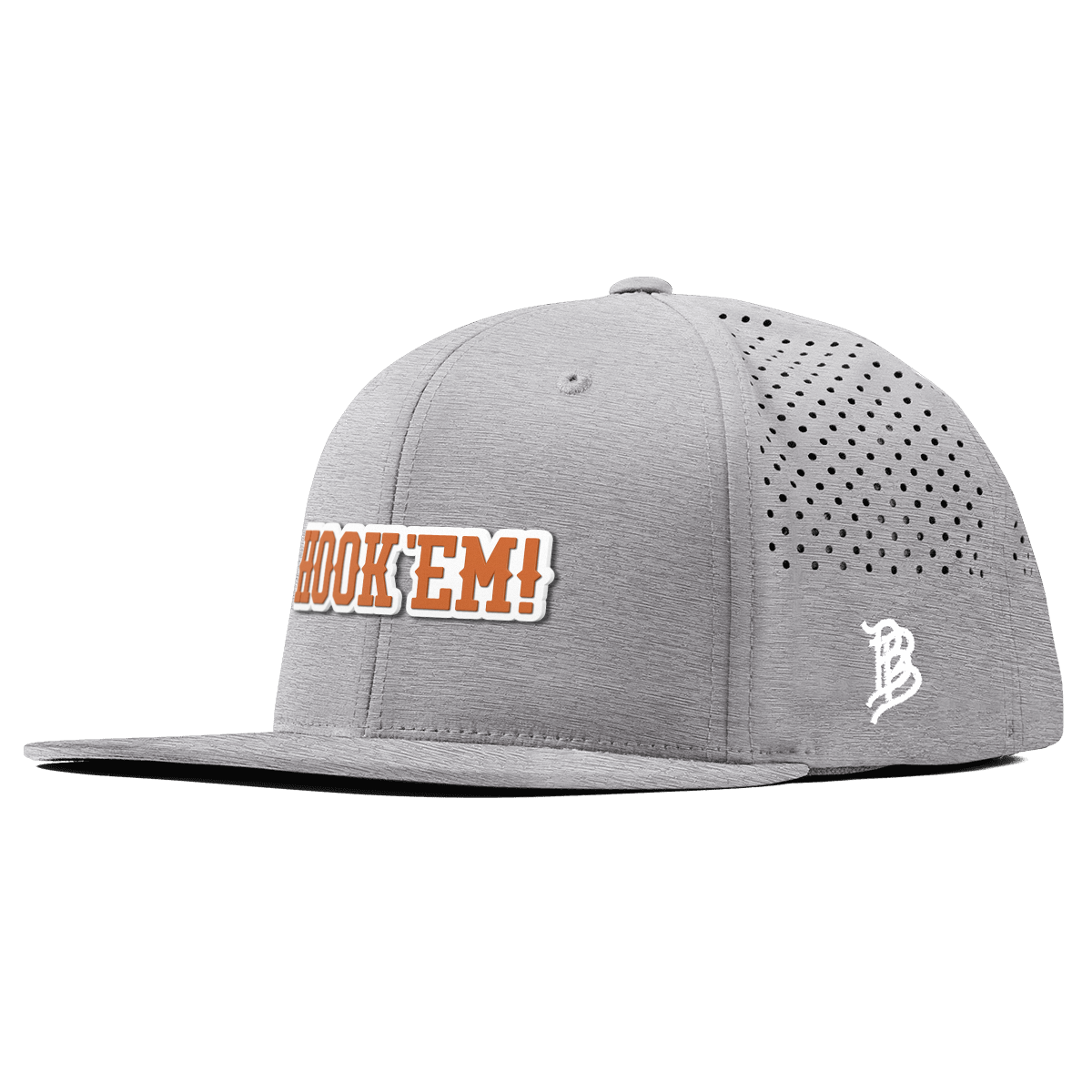University of Texas "Hook'Em Horns" Flat Performance Heather Gray