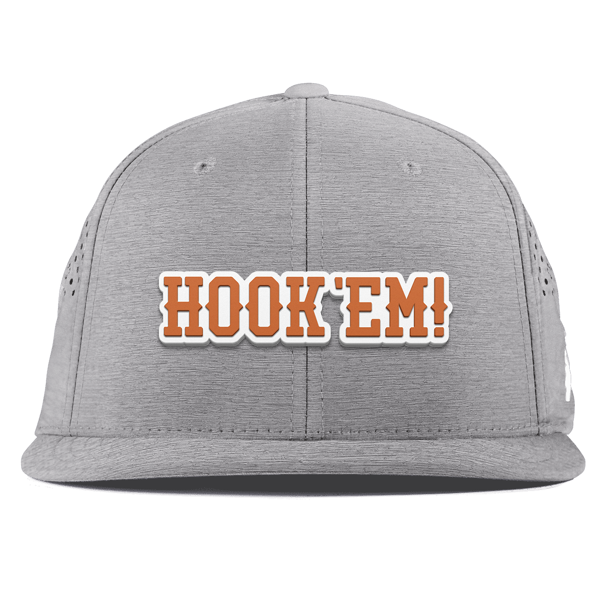University of Texas "Hook'Em Horns" Flat Performance Heather Gray