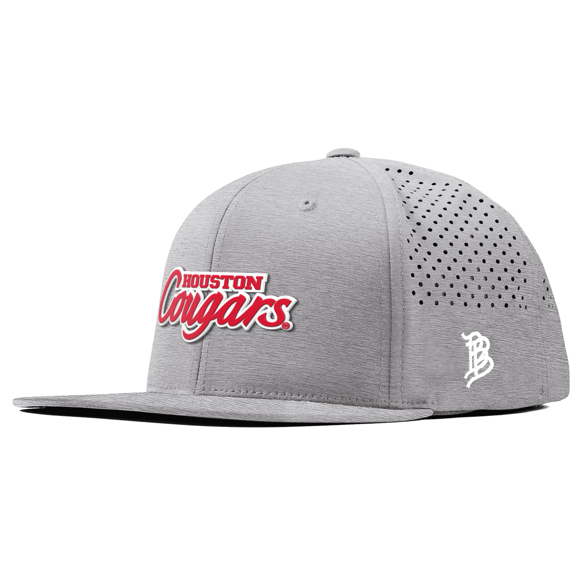 University of Houston "Houston Cougars" Flat Performance Heather Gray