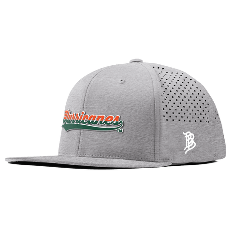 University of Miami "Hurricanes Script" Flat Performance Heather Gray
