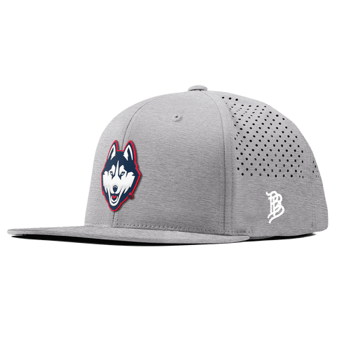 University of Connecticut "Huskies Mascot" Flat Performance Heather Gray