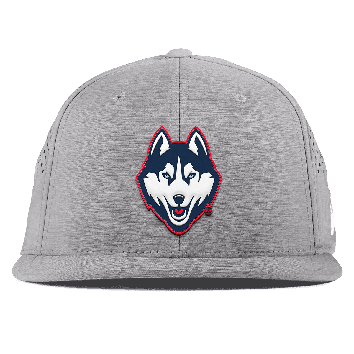 University of Connecticut "Huskies Mascot" Flat Performance Heather Gray