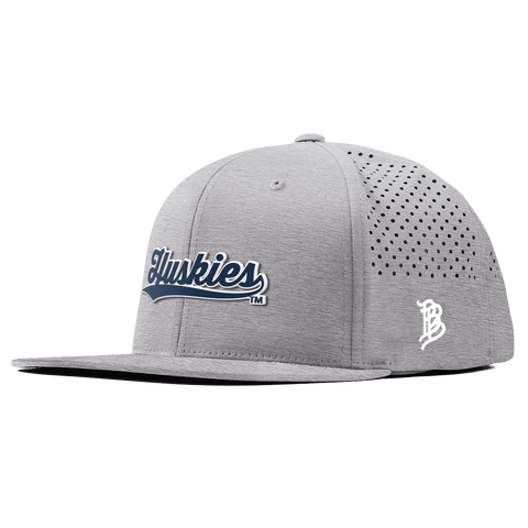 University of Connecticut "Huskies Script" Flat Performance Heather Gray